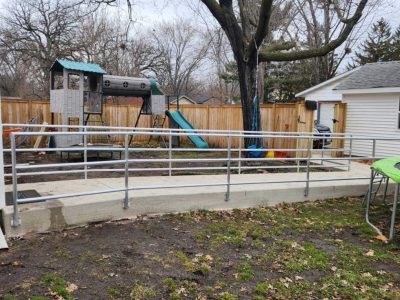 Backyard Pathway Construction